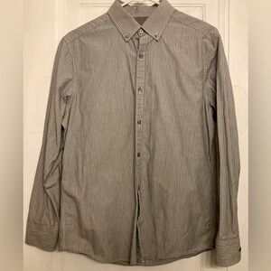 Penguin Gray/White Heritage Slim Fit Button Down (15-15 1/2 neck / 32/33 sleeve)